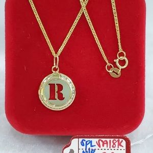 18k solid gold necklace💫